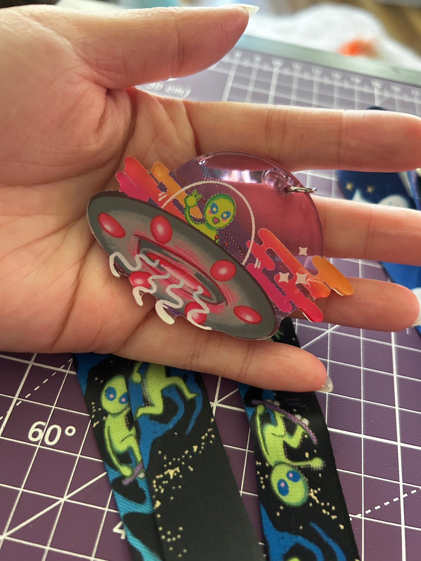 Lanyard w/Acrylic Charm | Cryptid Boogaloo