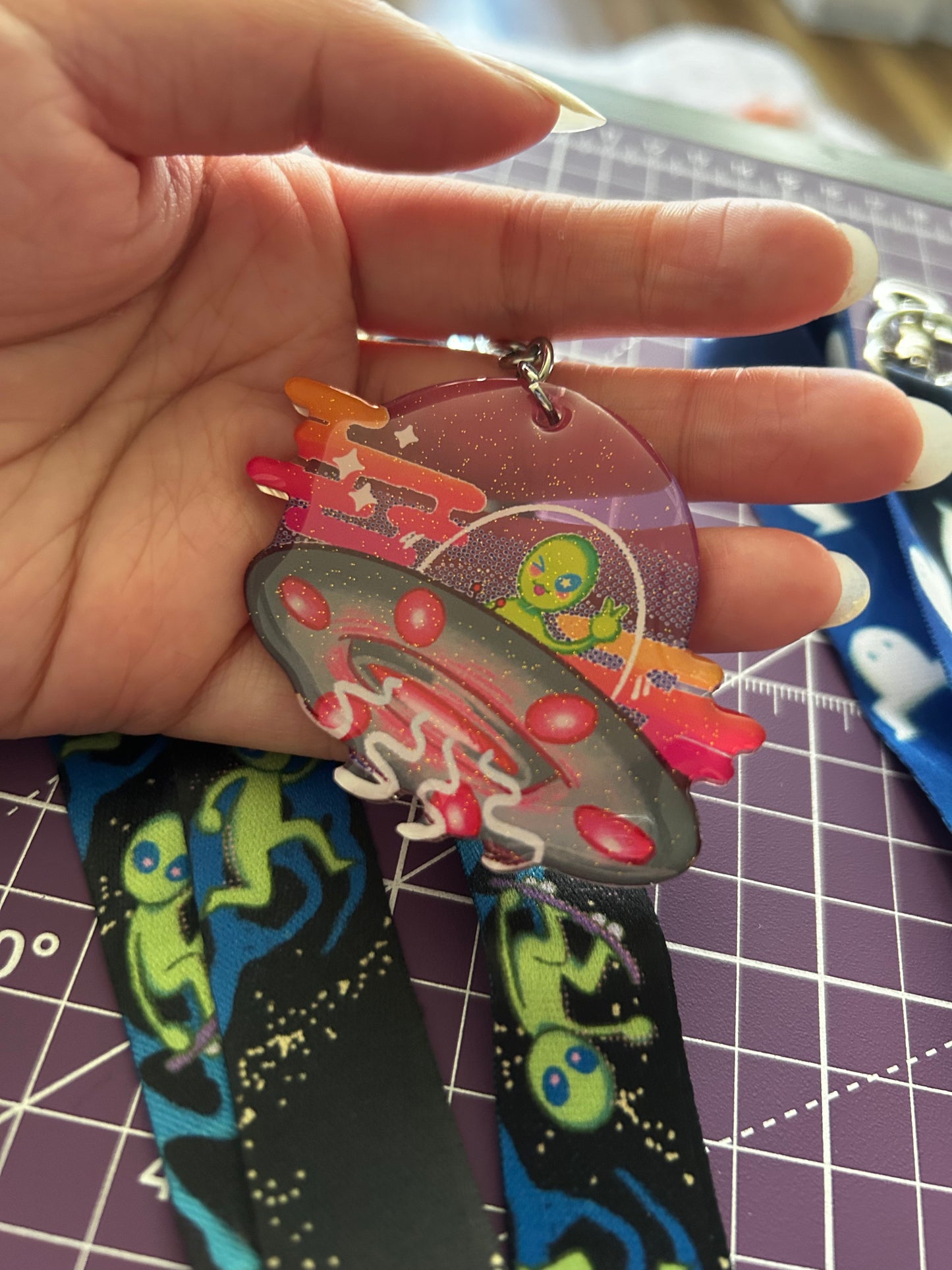 Lanyard w/Acrylic Charm | Cryptid Boogaloo