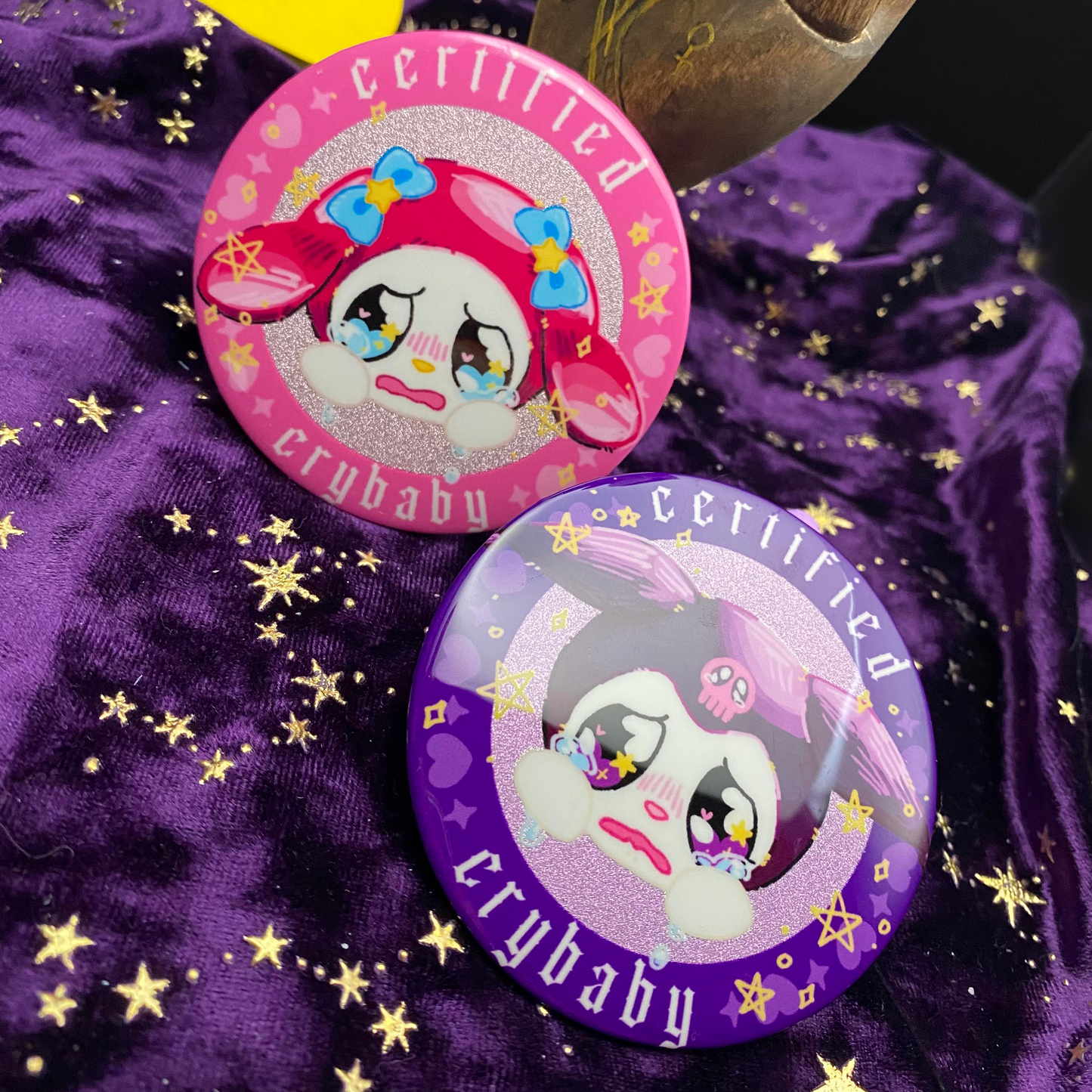 Pinback Buttons | Certified Crybaby