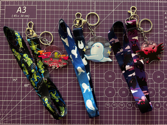 Lanyard w/Acrylic Charm | Cryptid Boogaloo